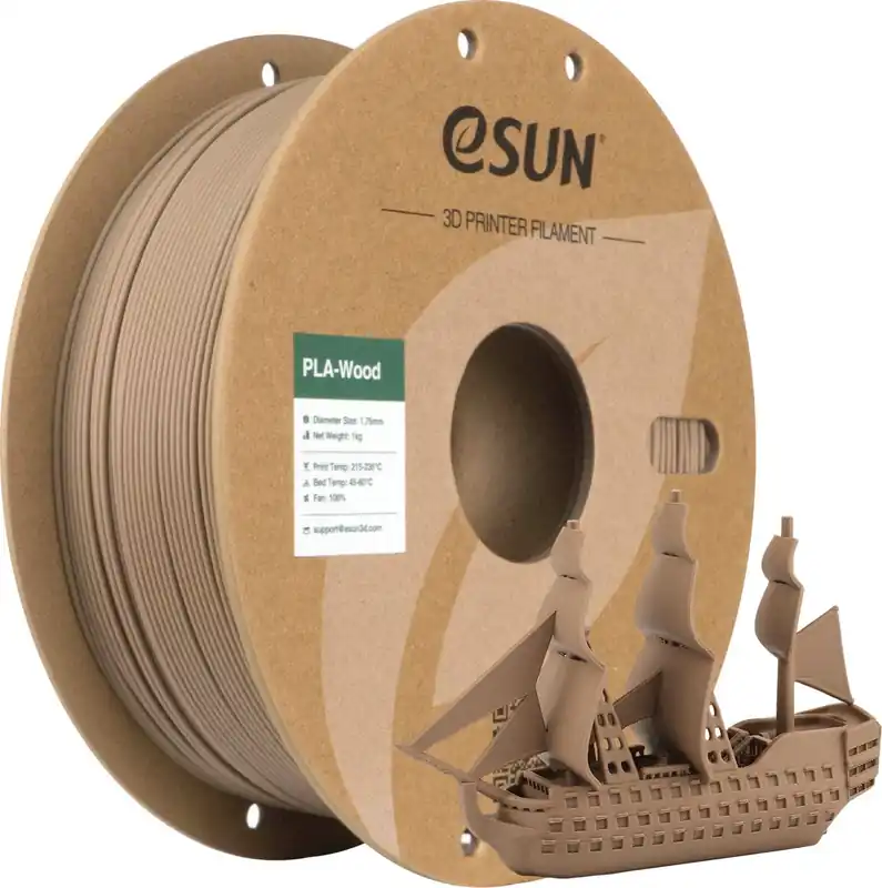eSUN PLA-Wood Oak, 1,75 mm / 1000 g Zlevněný
