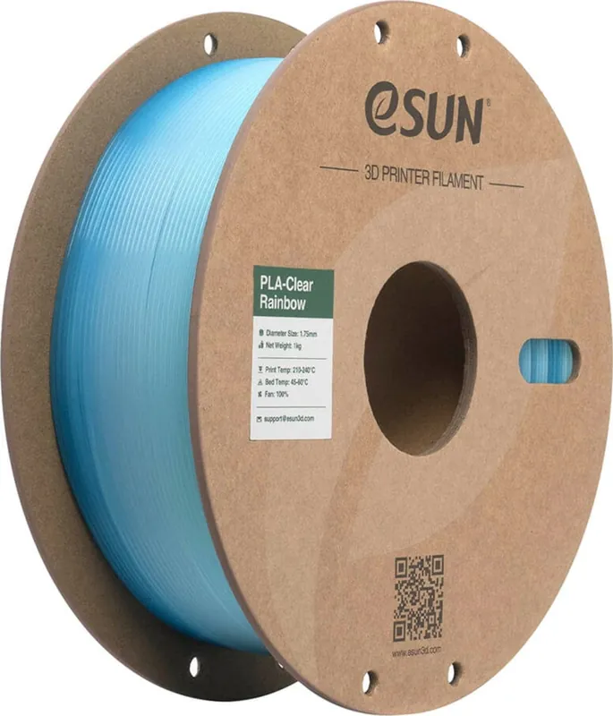 eSUN PLA-Clear Rainbow Translucent Blue White, 1,75 mm / 1000 g Super Cena