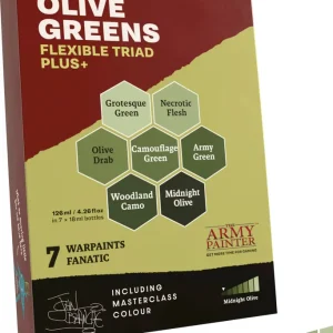 Akční Nabídka The Army Painter Warpaints Fanatic: Olive Greens Flexible Triad PLUS+