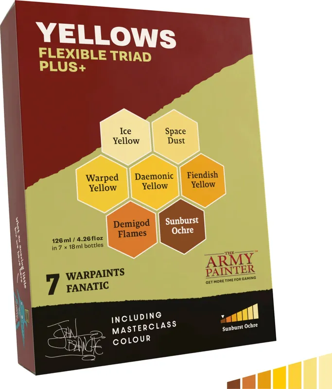 Pouze Dnes The Army Painter Warpaints Fanatic: Yellow Flexible Triad PLUS+