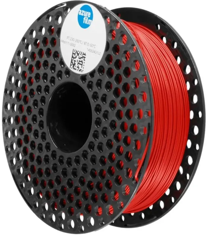 AzureFilm TPU Flexible 95A Red, 1,75 mm / 1000 g Speciální Cena