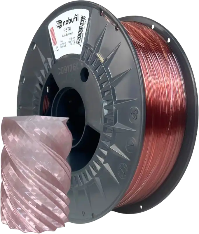 Nobufil PETG Candy Rosé, 1,75 mm / 1000 g Sleva