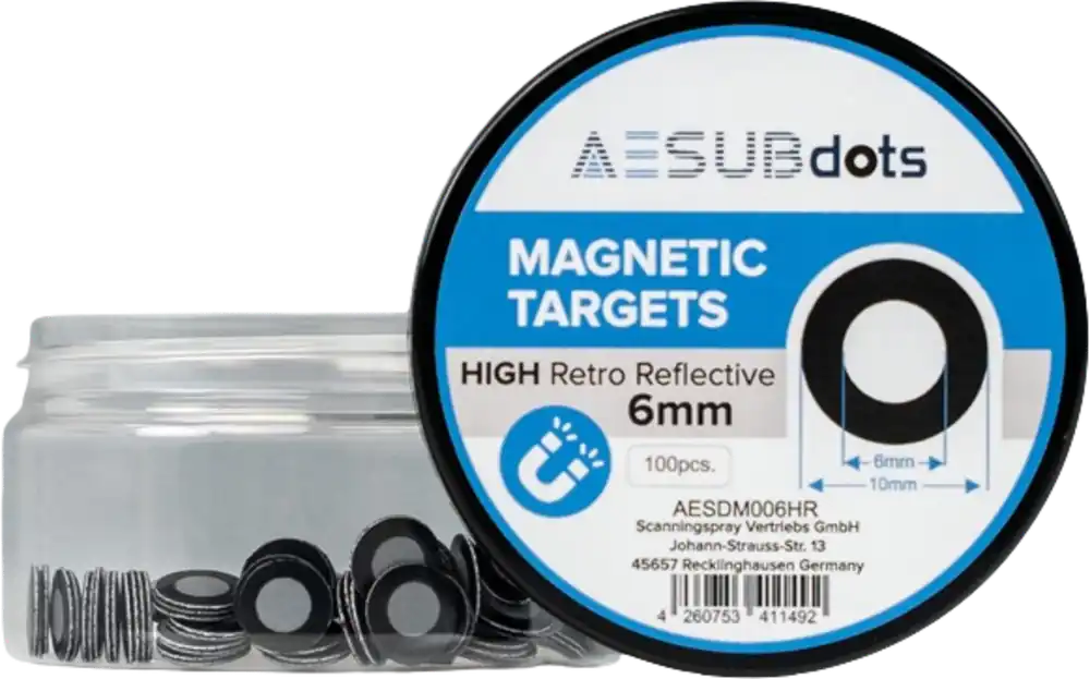 AESUB AESUBdots high retro reflective magnetic, 6 mm Oblíbený