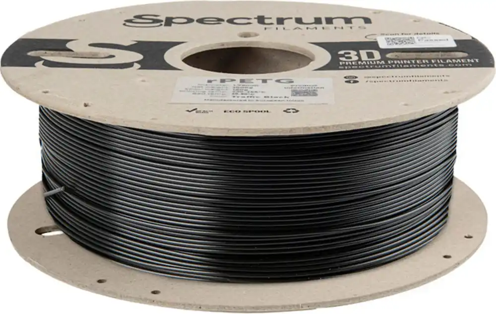 Zlevněný Spectrum RPETG Traffic Black, 1,75 mm / 1000 g