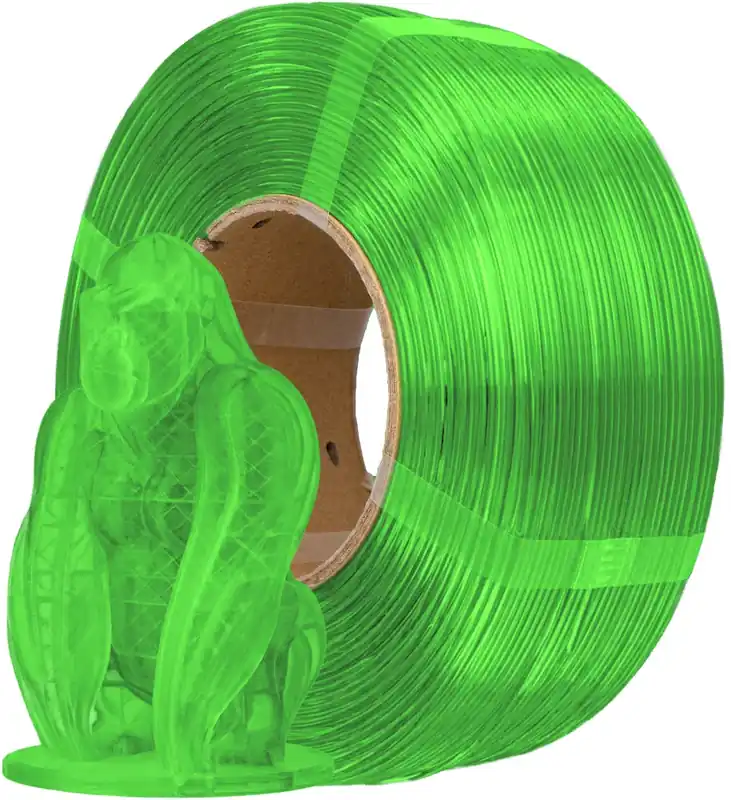 AzureFilm PETG Hyper Speed Refill Green Transparent, 1,75 mm / 1000 g Akční Cena