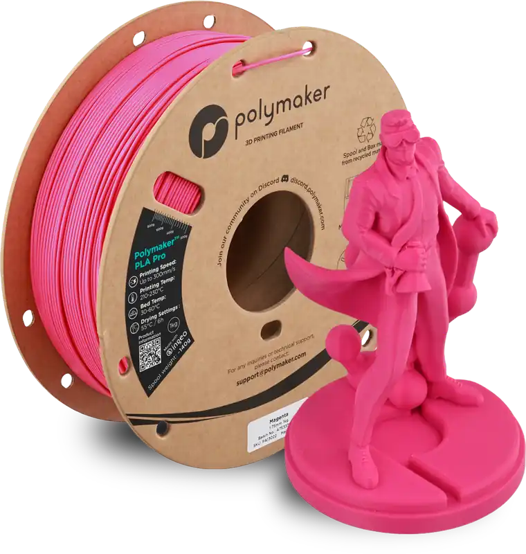 Novinka Polymaker PLA Pro Magenta, 1,75 mm / 1000 g
