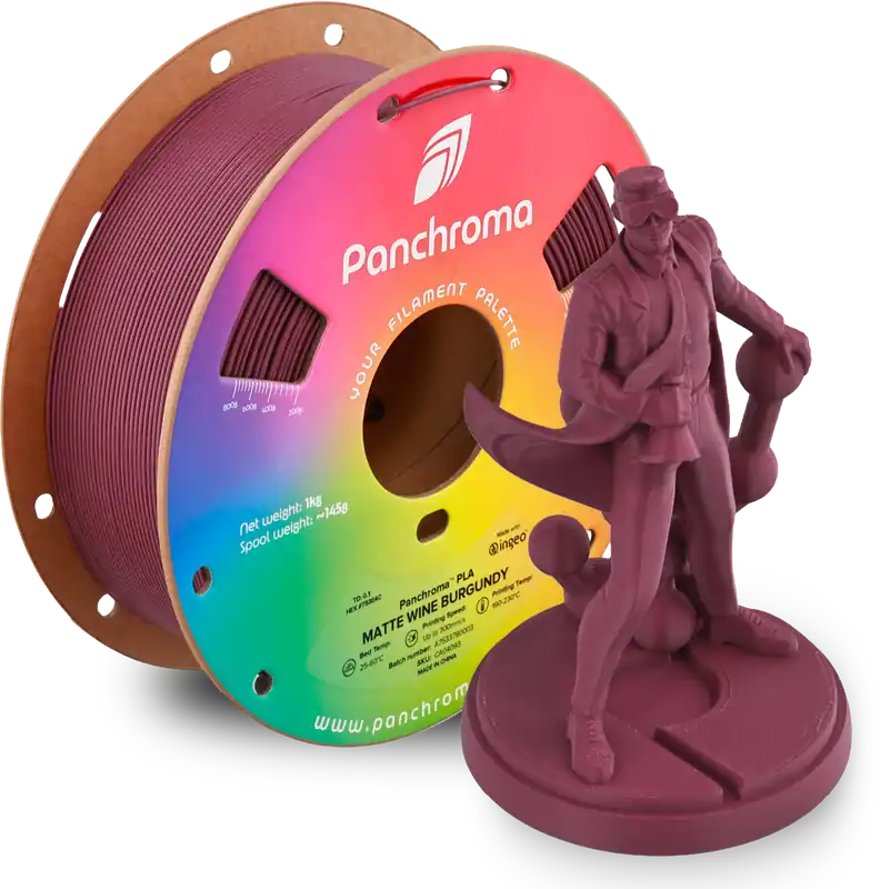 Polymaker Panchroma™ PLA Matte Wine Burgundy, 1,75 mm / 1000 g Bezpečná Platba