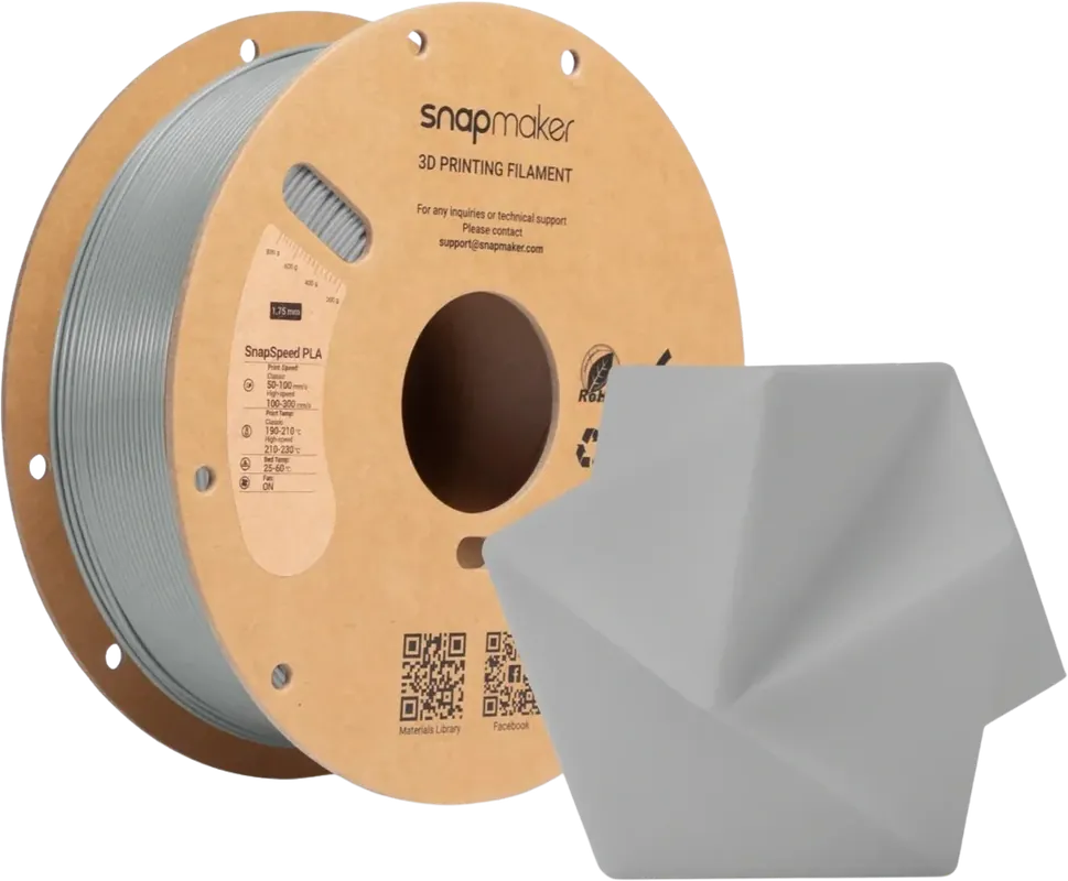 Snapmaker SnapSpeed PLA Grey (RFID), 1,75 mm / 1000 g Levný