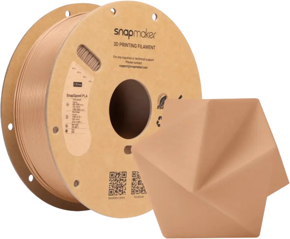 Snapmaker SnapSpeed PLA Warm Beige (RFID), 1,75 mm / 1000 g Nejlepší Volba