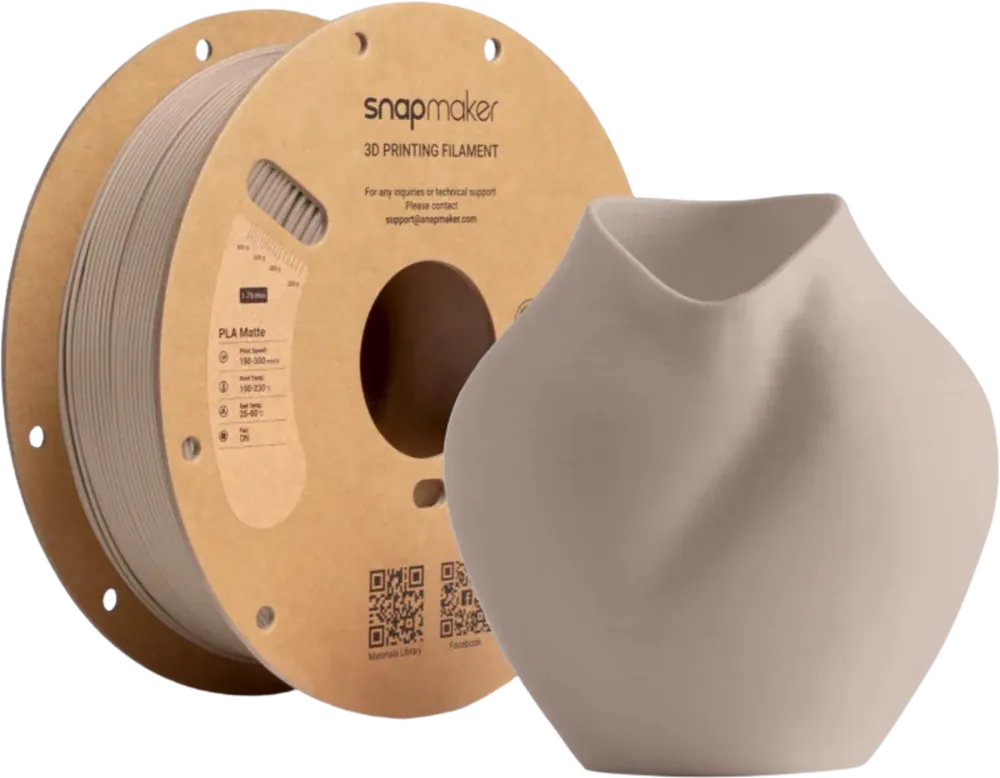 Výprodej Snapmaker Matte PLA Latte Brown (RFID), 1,75 mm / 1000 g