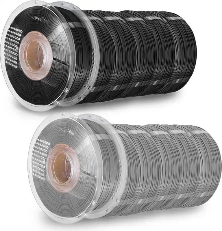 AzureFilm PLA SUPER PACK Black/Grey, 1,75 mm (10.000 g) Nejprodávanější