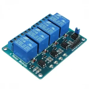 Značkový 4-kanály relé modul 5VDC 250VAC 10A