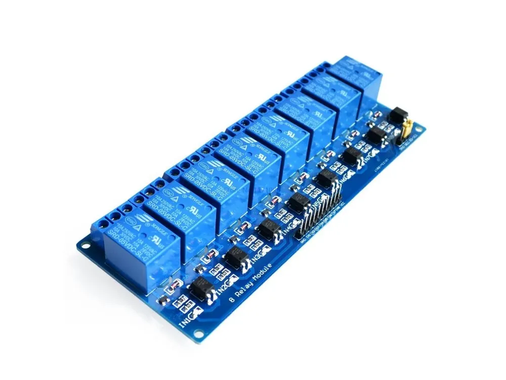 8-kanálů relé modul 5VDC 250VAC 10A Cenově Výhodný