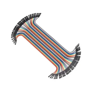 Dupont propojovací kabel 40žil F-F samice-samice (20cm) Vrácení Zdarma