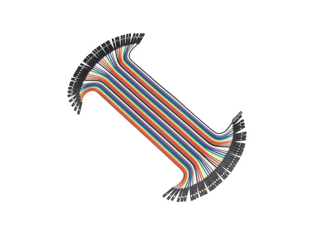 Dupont propojovací kabel 40žil F-F samice-samice (20cm) Vrácení Zdarma