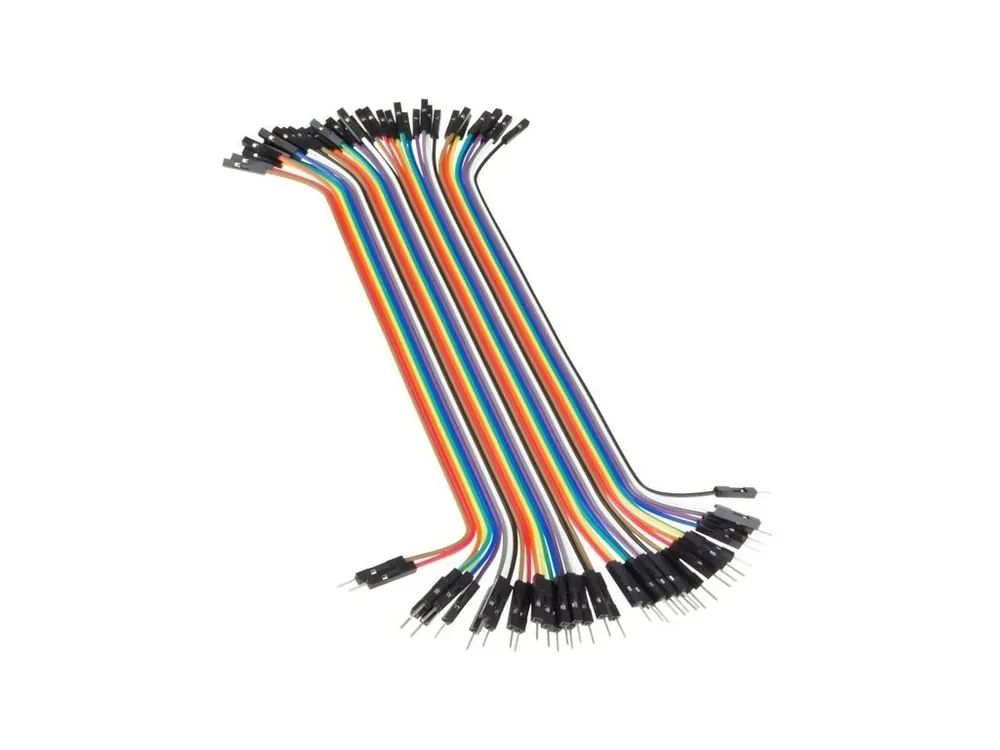 Dupont propojovací kabel 40žil M-F samec-samice (20cm) Expresní Doručení