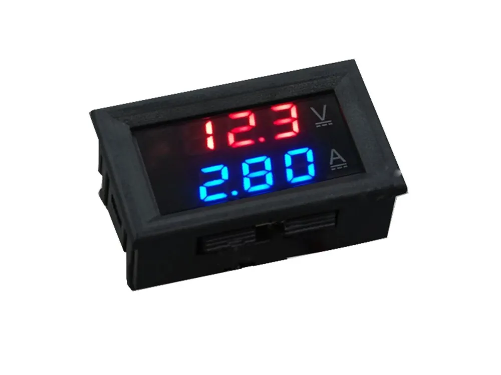 Ověřený Panelový digitální voltmetr + ampérmetr 100V 10A DC