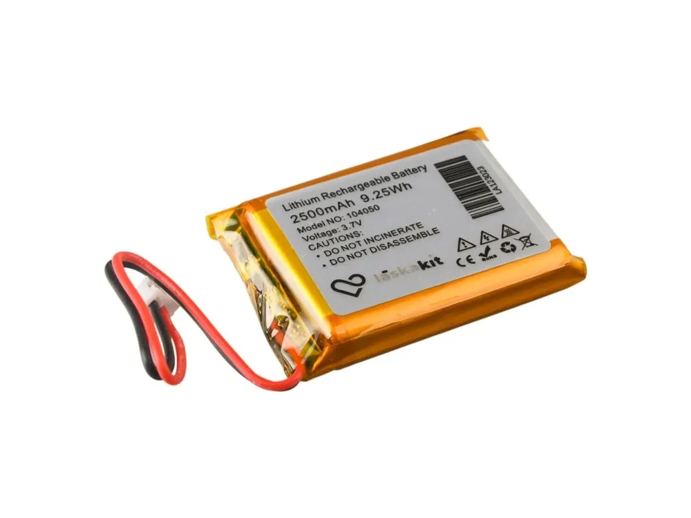 LaskaKit LiPol Baterie 104050 2500mAh 3.7V JST-PH 2.0 Víkendová Akce