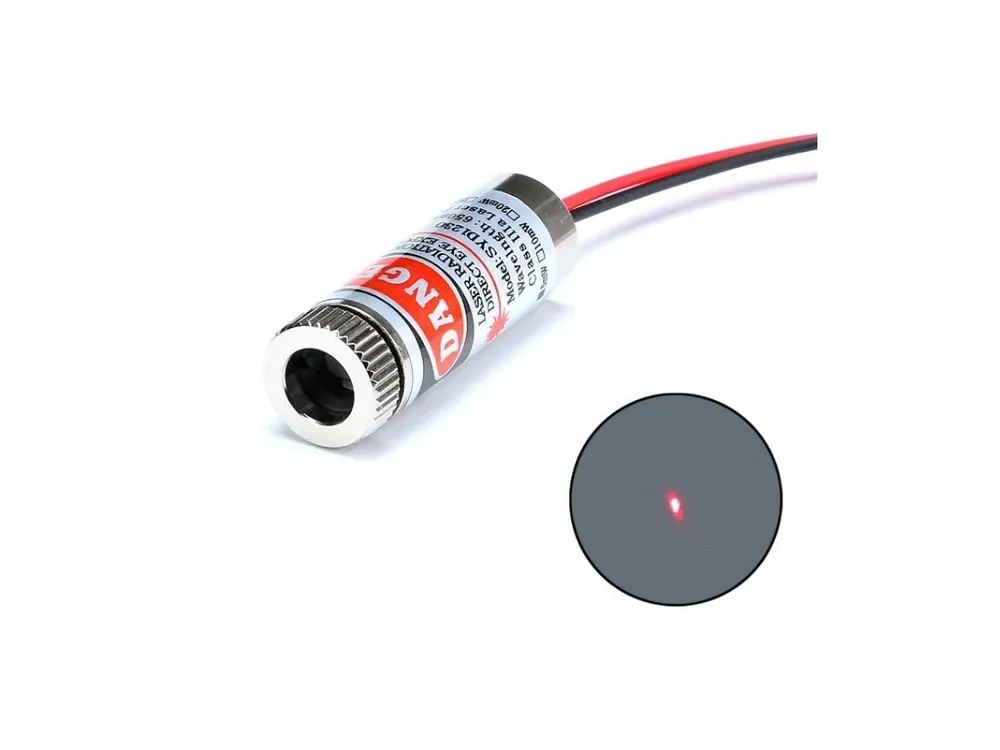 Kup Teď Laserový modul červený 5V 5mW 650nm, bod