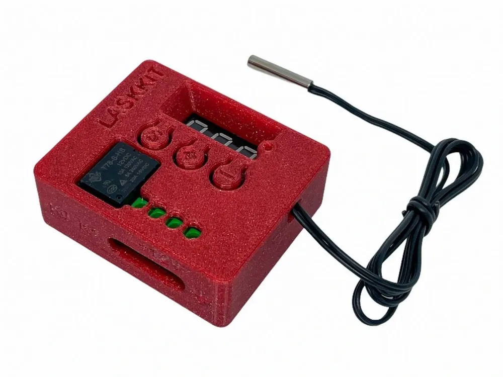 LaskaKit krabička pro digitální termostat W1209 Cenová Bomba
