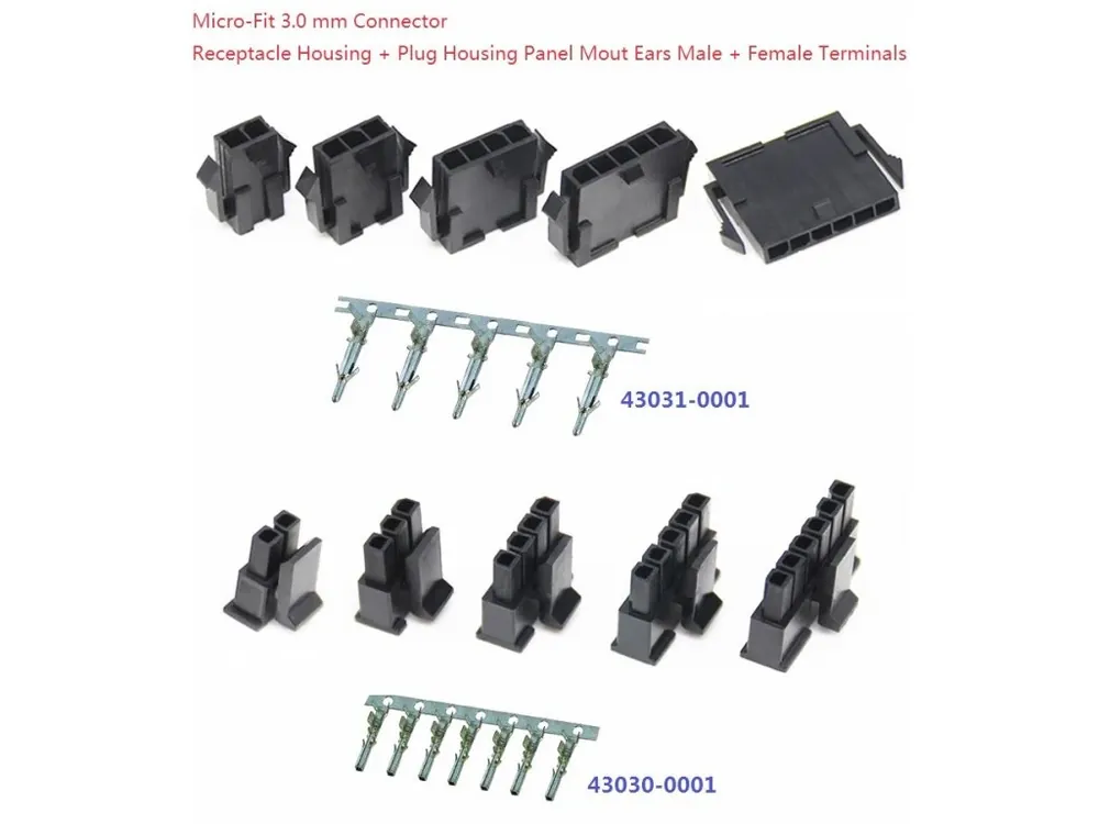 Vysoce Kvalitní Sada Micro-Fit 3.0 mm konektorů 2pin