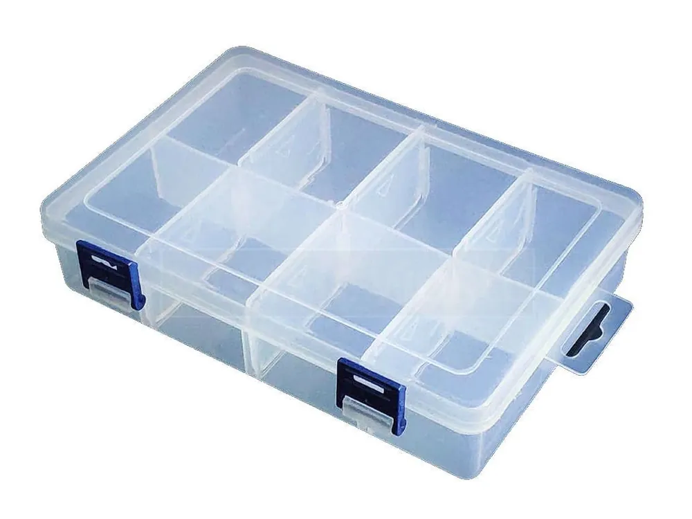 Výprodej Transparentní krabička 2x4 8 přihrádek
