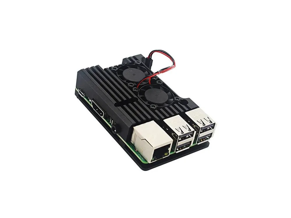Nejprodávanější Hliníkový chladič pro Raspberry Pi 3B, aktivní, černý