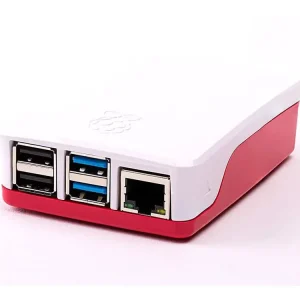 Krabička pro Raspberry Pi 4, ABS, malinová/bílá Dokud Zásoby Vydrží