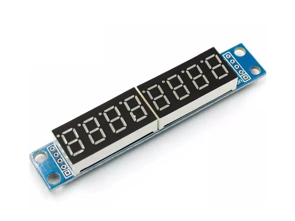 LED displej - 7 segmentový, 8 znaků MAX7219 - červený Nejprodávanější