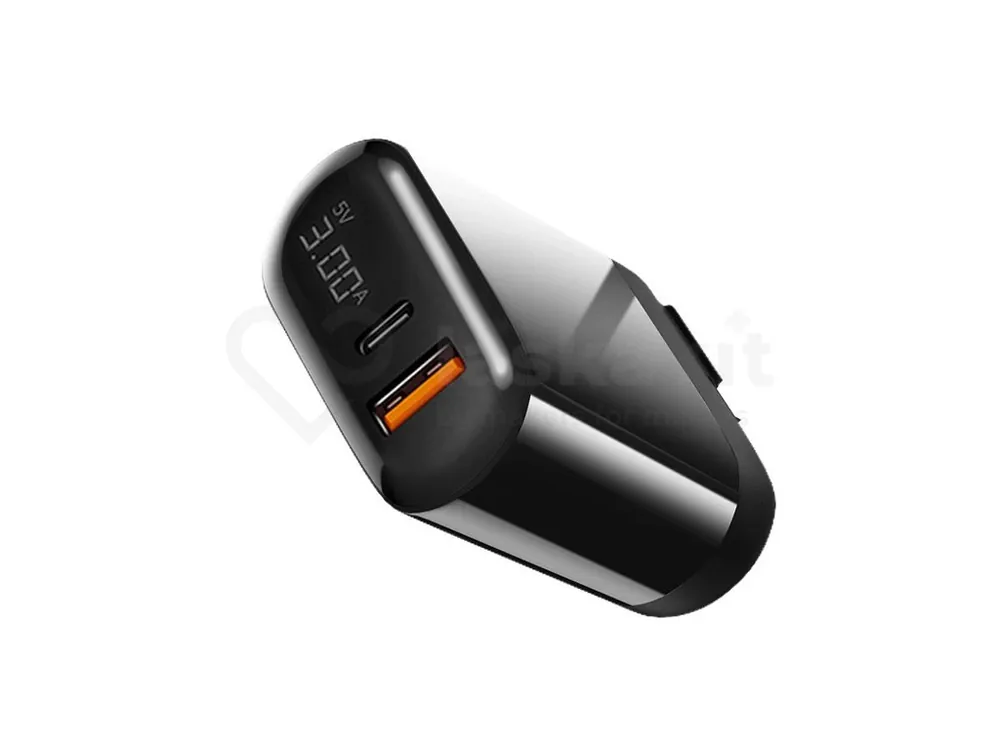 HKL-USB57 nabíječka mobilních zařízení 20W, USB-A + USB-C Akce