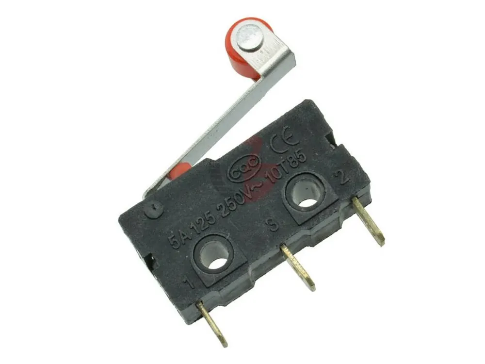 Mikrospínač s pákou a kladkou 10T85μ 5A 250VAC Pouze Dnes