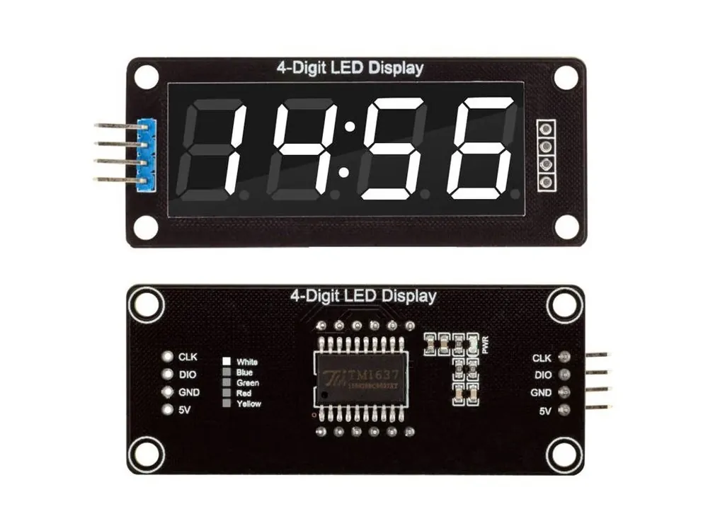 Hodinový displej 0.56" TM1637 Sleva
