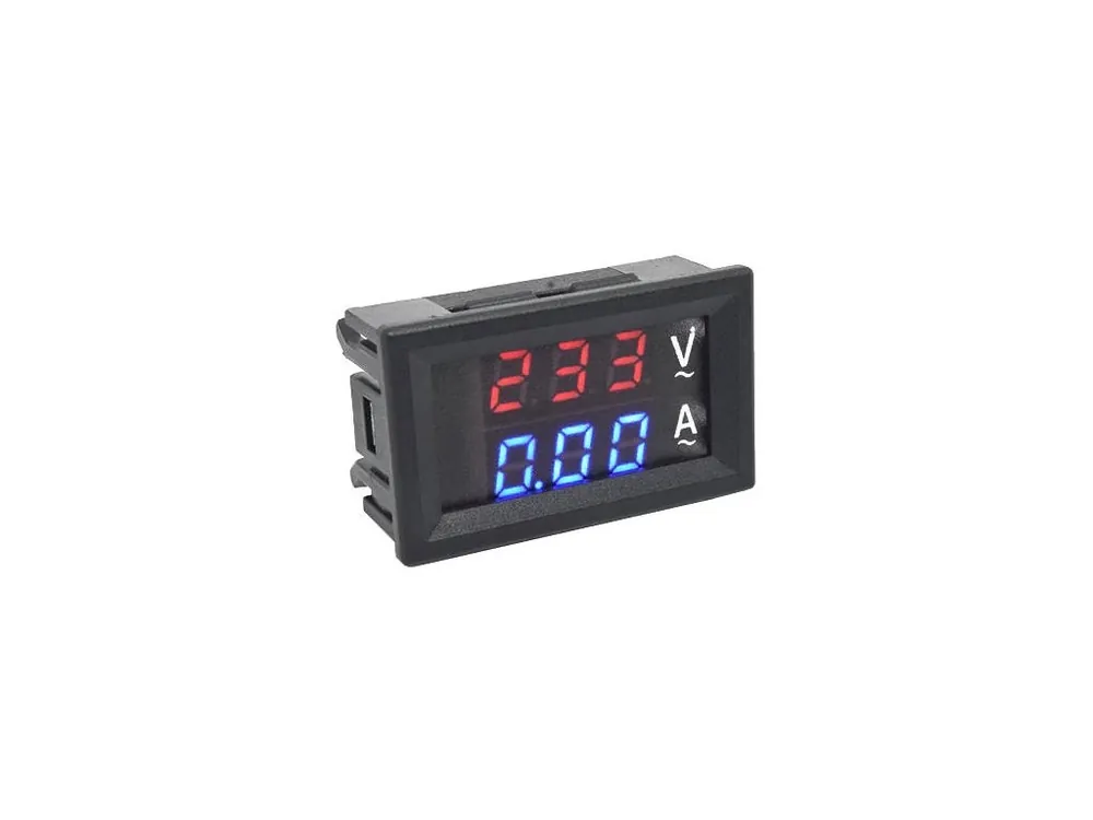 Panelový digitální voltmetr + ampérmetr 60-500V 50A AC Pouze Dnes