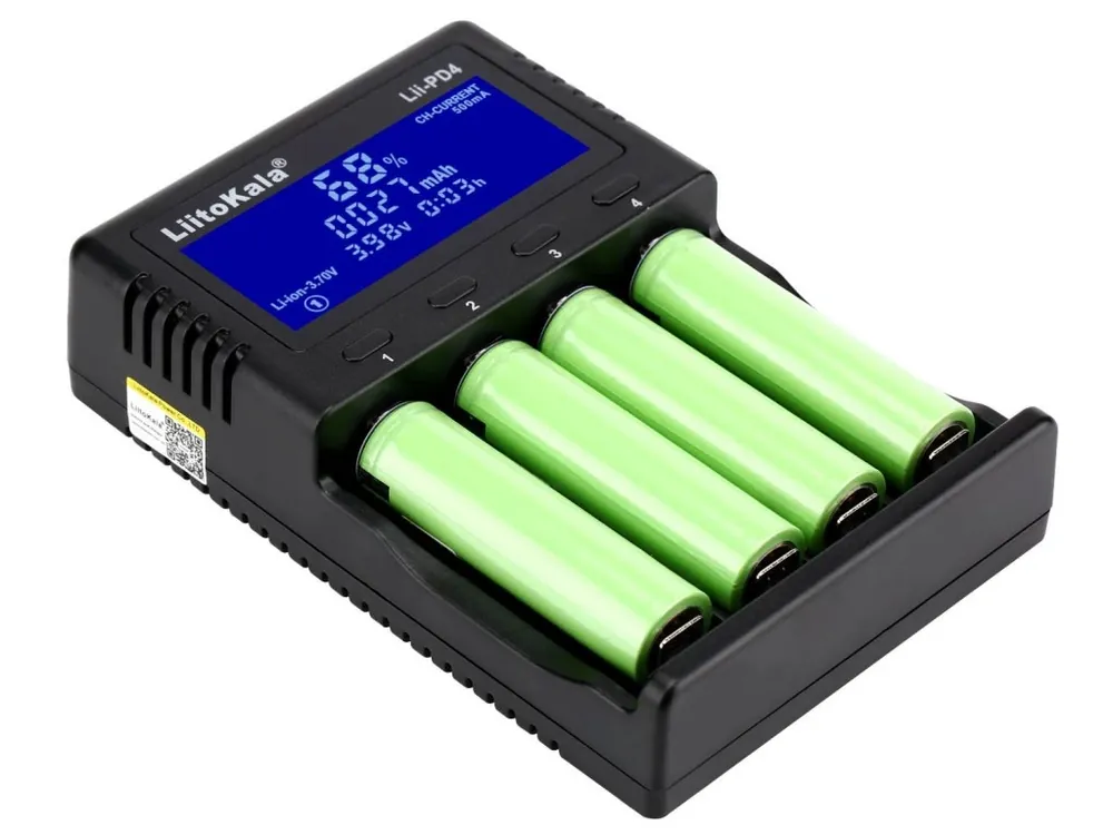 Nabíječka LiitoKala Lii-PD4 pro Li-ION, Li-Fe a Ni-MH baterie Přímo Od Výrobce
