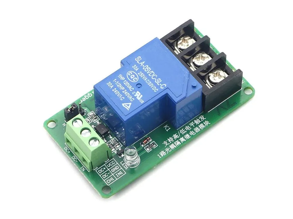 1-kanál 12V relé modul, High-Low 250VAC 30A Objednat Nyní