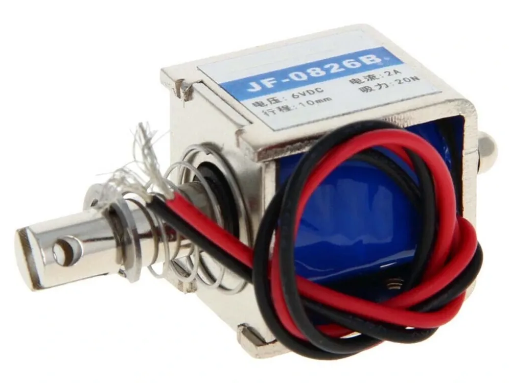 Rychlé Dodání Elektromagnet tažný, 12V 10mm 20N