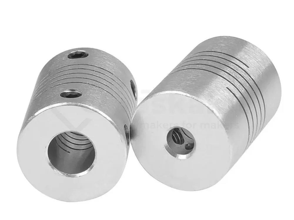 Pružná spojka hliníková svírací 5x8mm Výprodej