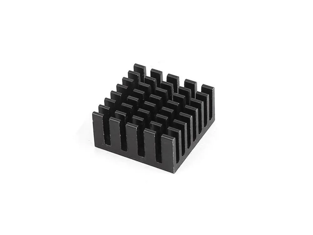 Hliníkový chladič 25x25x10mm, černý Kup Teď