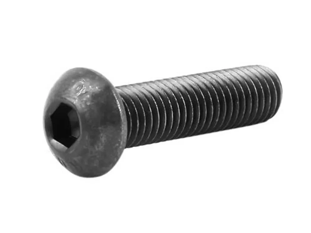 Šroub s půlkulatou hlavou na imbus M6x12mm, Černěno Sleva