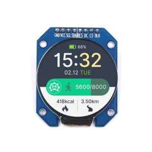 1.28" 240x240 TFT IPS kulatý barevný displej GC9A01, SPI Rychlé Dodání