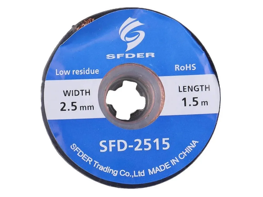 Vysoce Kvalitní Odsávací lícna 2.5mm - solder wick