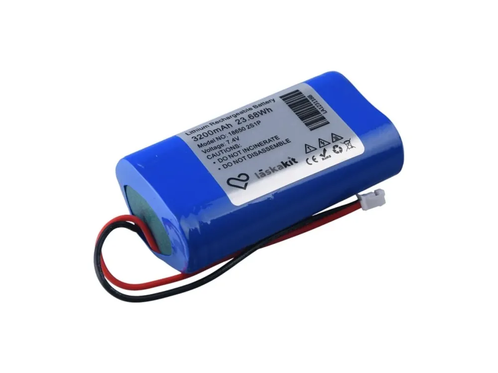 LaskaKit Li-Ion Baterie 2x18650 2S1P 7.4V 3200mAh Rychlé Dodání