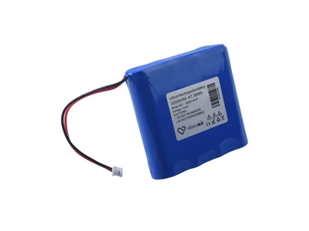 LaskaKit Li-Ion Baterie 4x18650 4S1P 14.8V 3200mAh Nejprodávanější