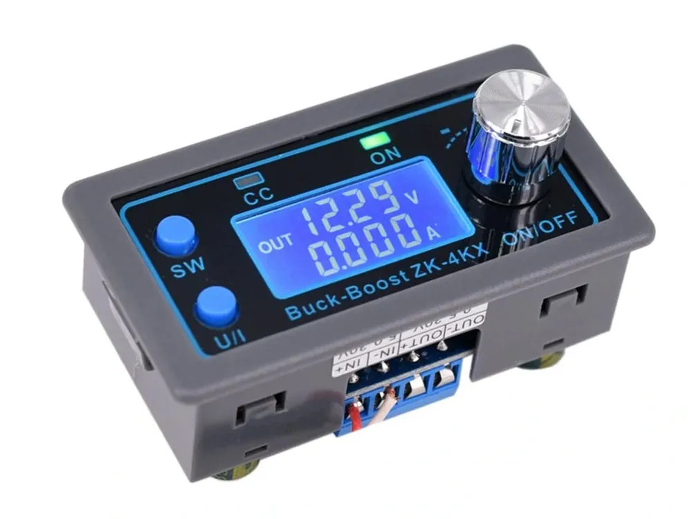 Buck-Boost ZK-4KX regulovatelný měnič 0.5-30V 4A Autentický