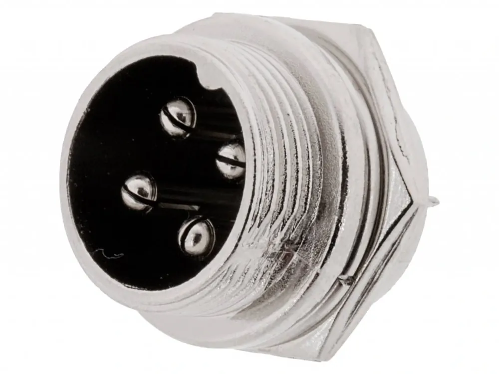 Konektor GX16 16mm - 4 piny, panel Super Cena