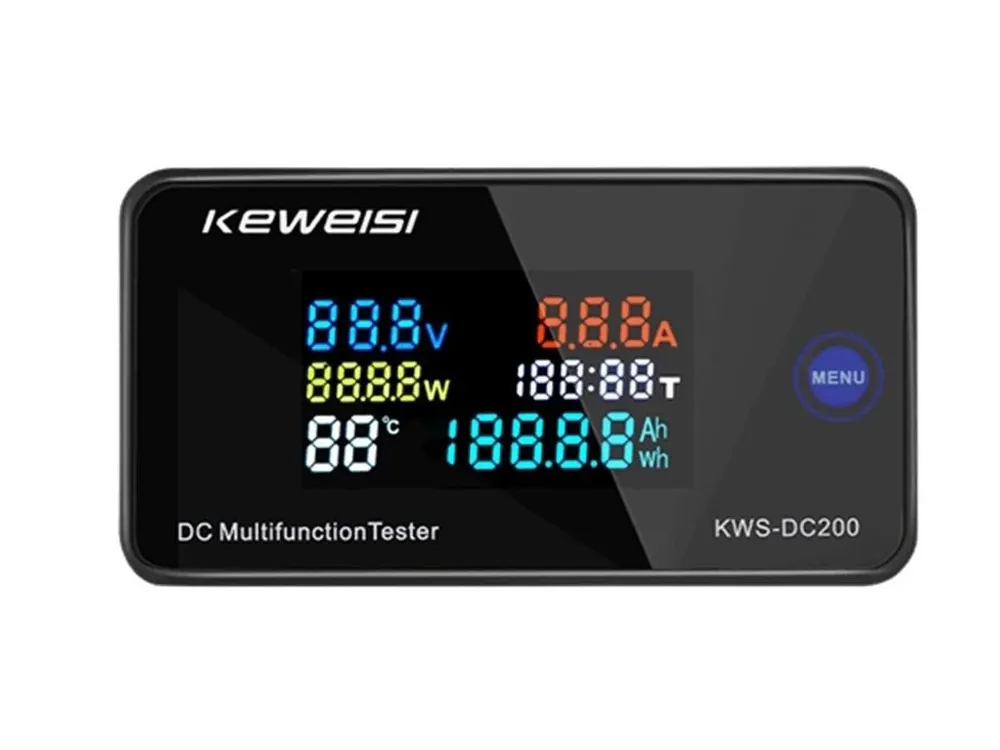 Značkový KWS-DC200 Panelový multifunkční měřící přístroj 7 funkcí 0-200V