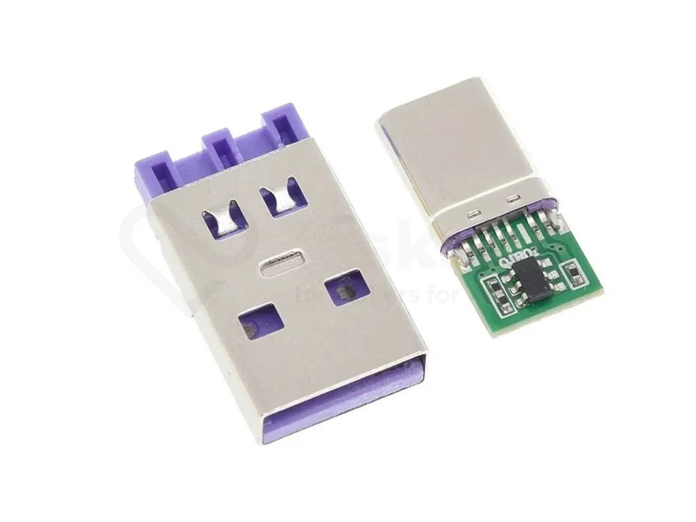Sada 65W USB-C a USB-A 3.0 konektory na kabel Finální Výprodej