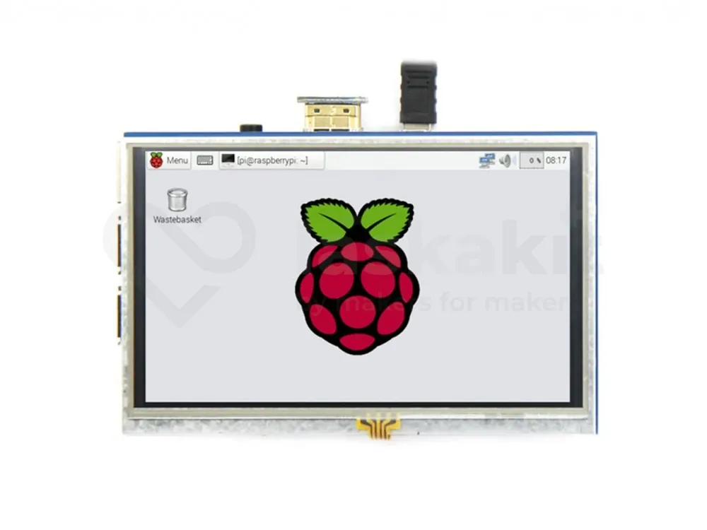 5" 400x800 TFT displej pro Raspberry Pi 3, HDMI, dotykový Akce