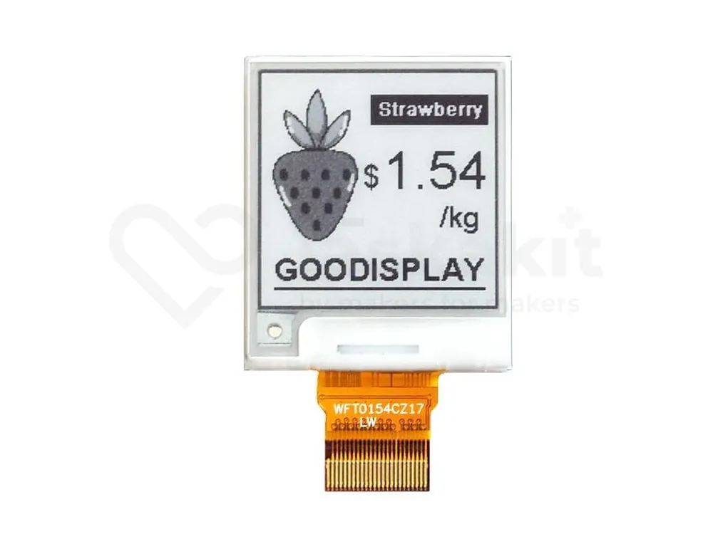 Super Cena Good Display GDEW0154T8D 1.54" 152x152 ePaper displej Grayscale