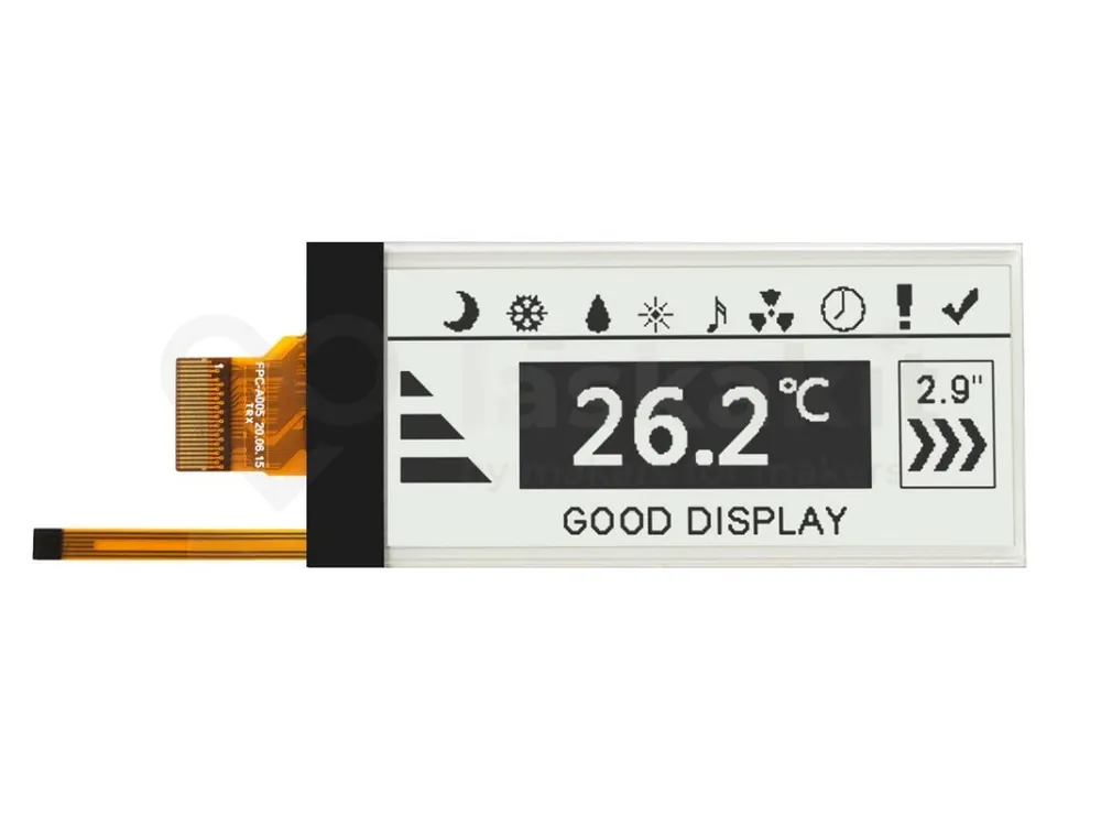 Koupit Online Good Display GDEY029T94-FL03 2.9" 296x128 ePaper displej Grayscale s podsvícením